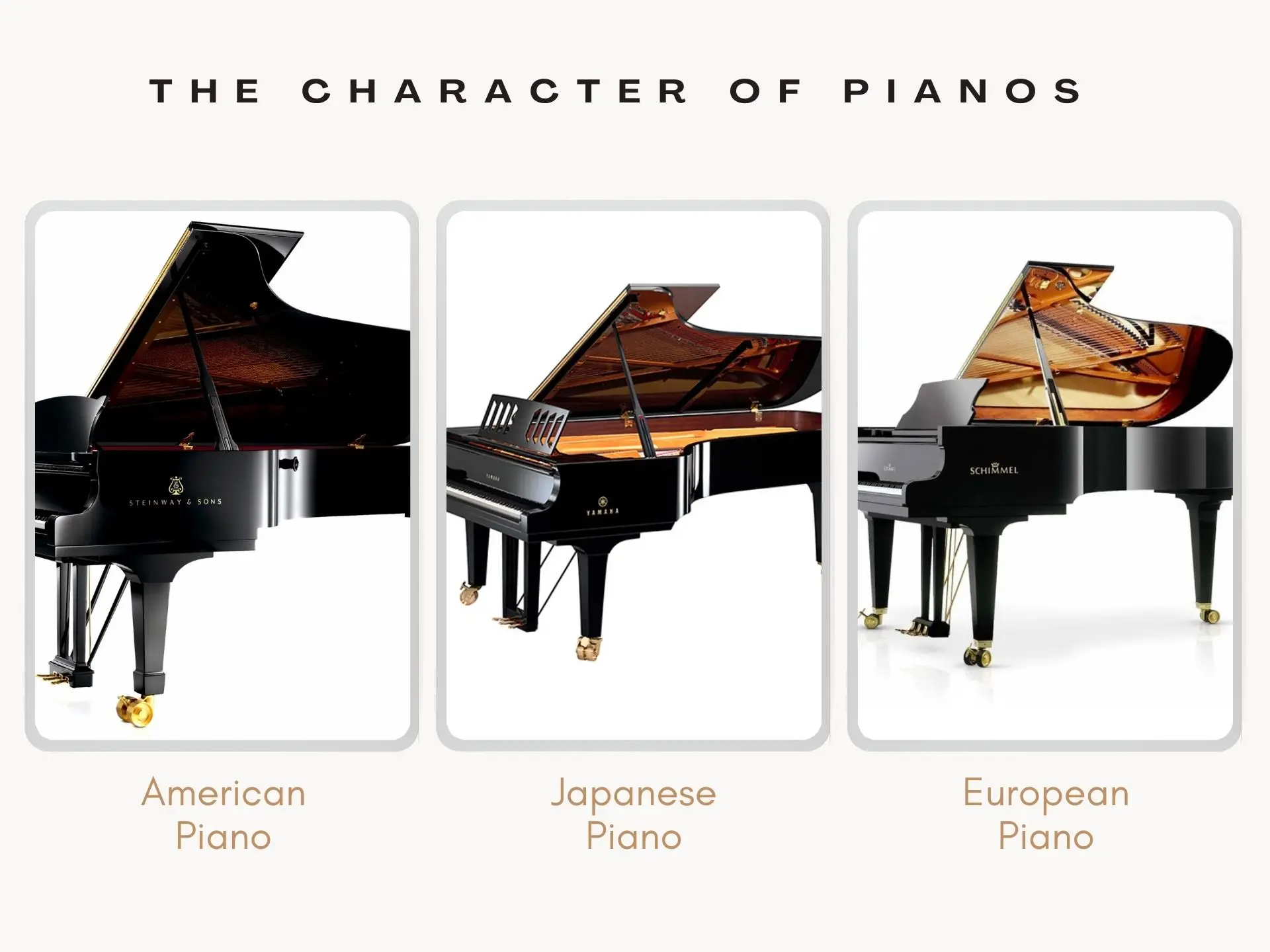 the character of pianos