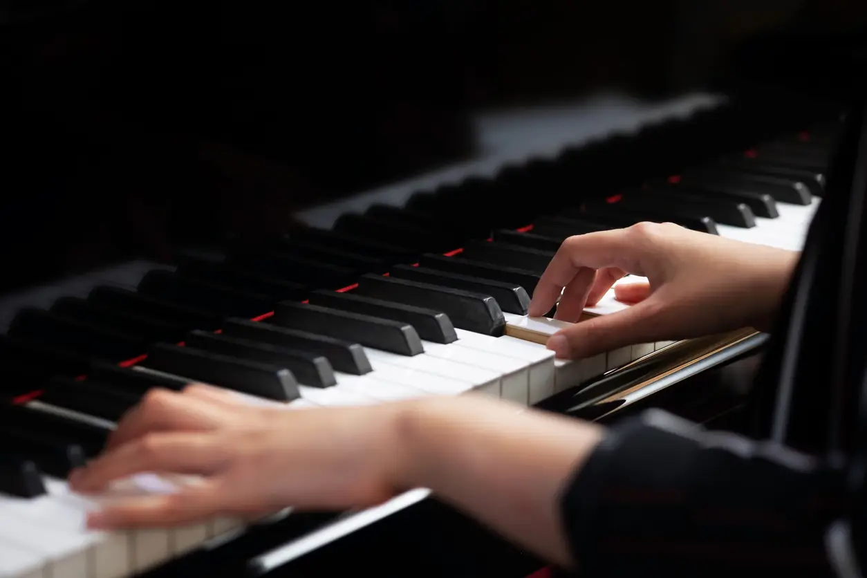 playing piano